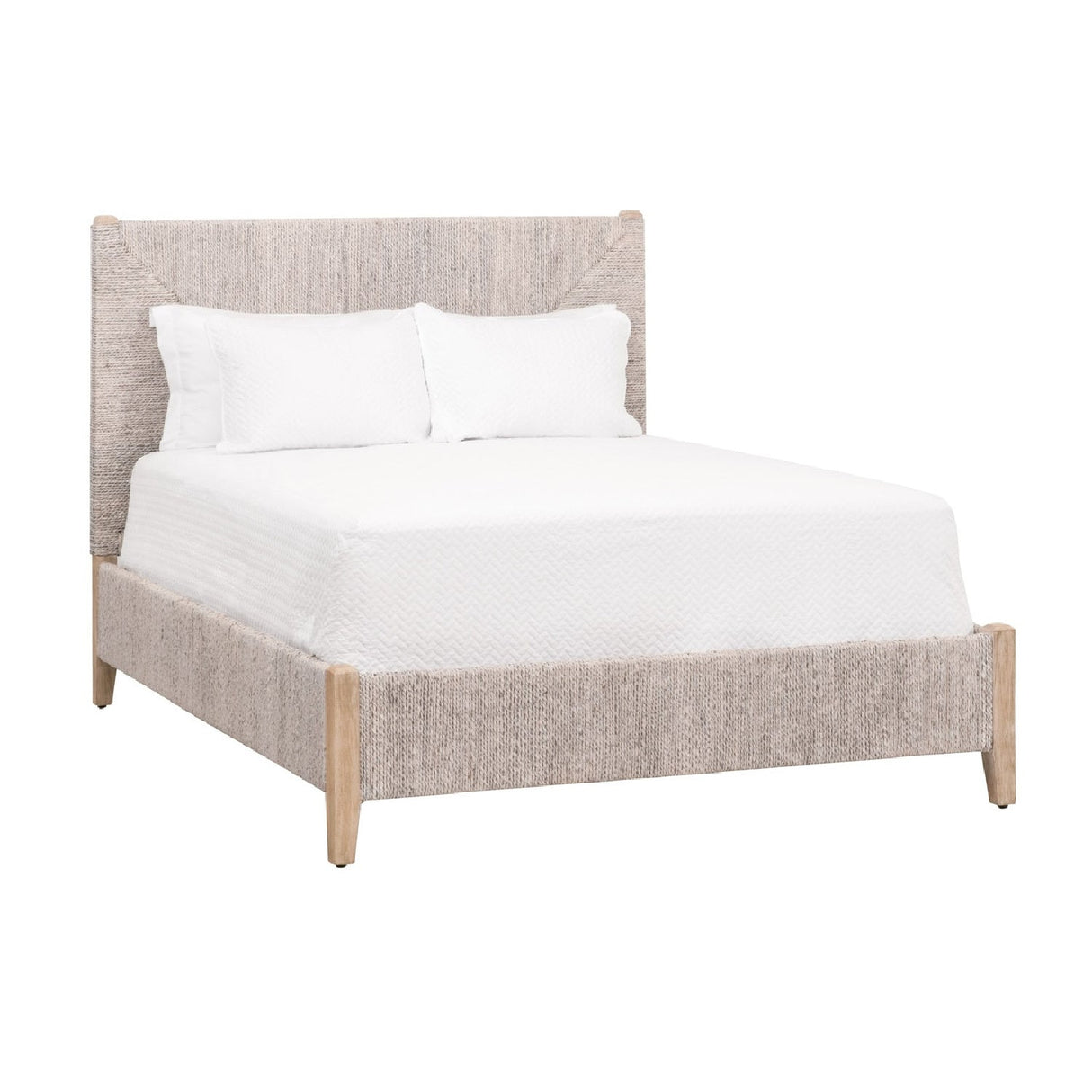 Whitewashed Abaca Rope Bed | Living Essentials Malay – alternate view 31