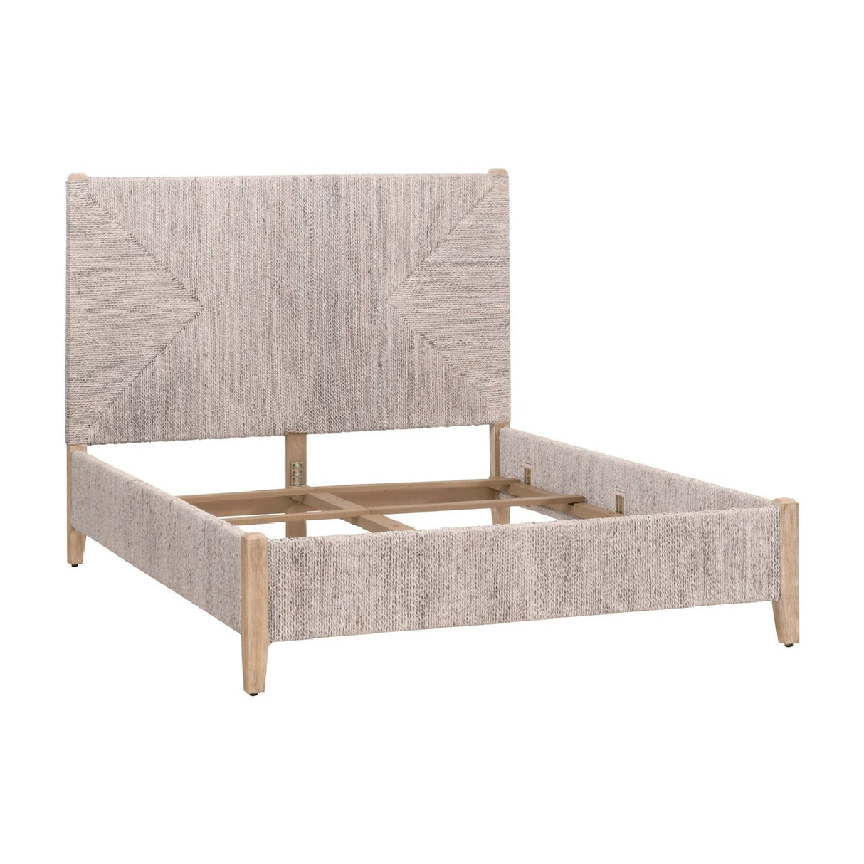 Whitewashed Abaca Rope Bed | Living Essentials Malay – alternate view 29