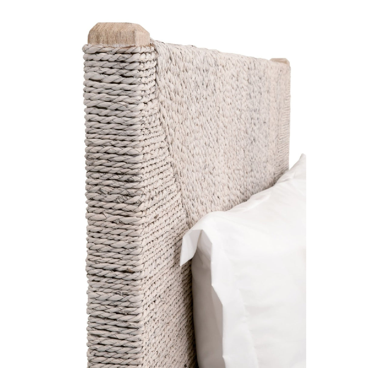 Whitewashed Abaca Rope Bed | Living Essentials Malay – alternate view 28