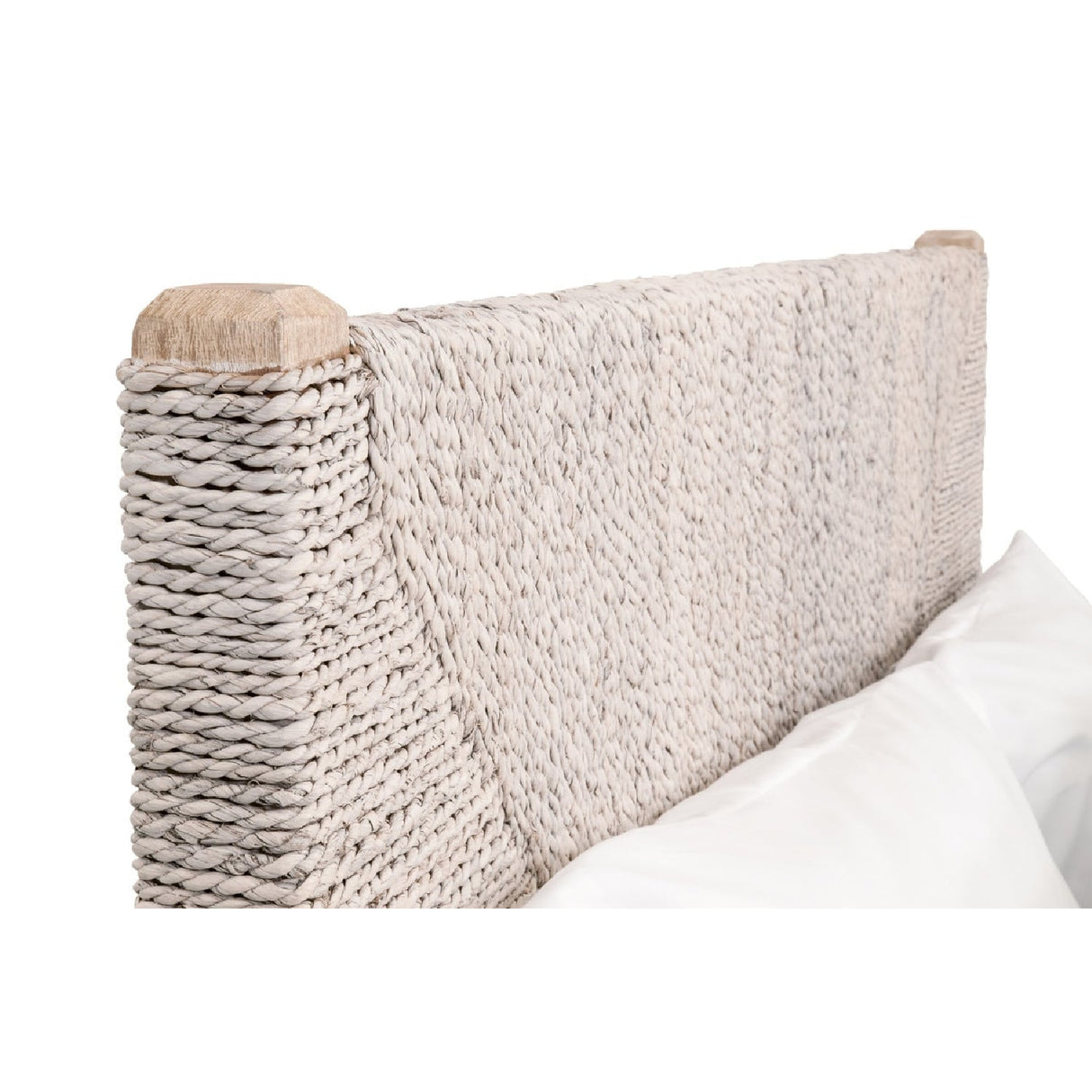 Whitewashed Abaca Rope Bed | Living Essentials Malay – alternate view 25