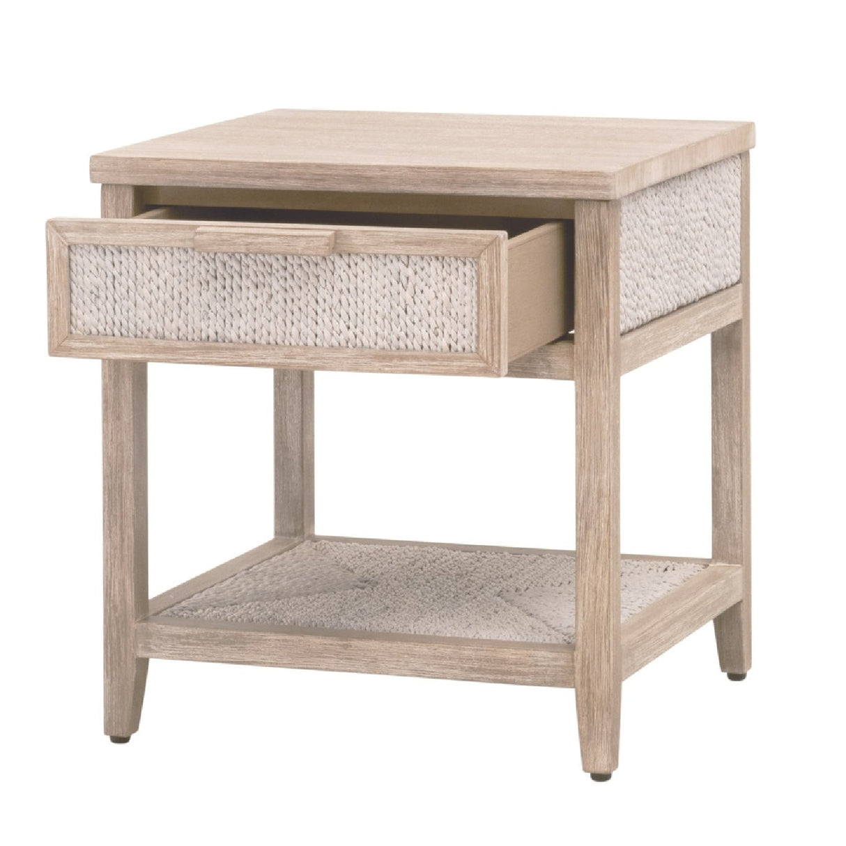 Modern European furniture - Gray Mahogany 1-Drawer Nightstand - www.oroa.com
