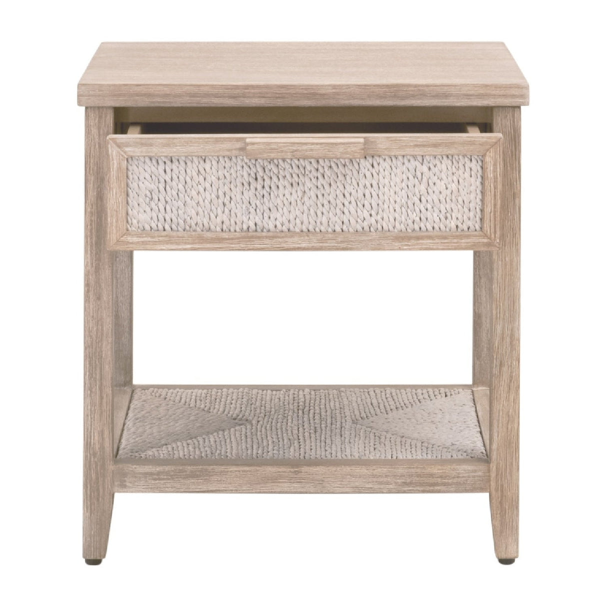 Modern European furniture - Gray Mahogany 1-Drawer Nightstand - www.oroa.com
