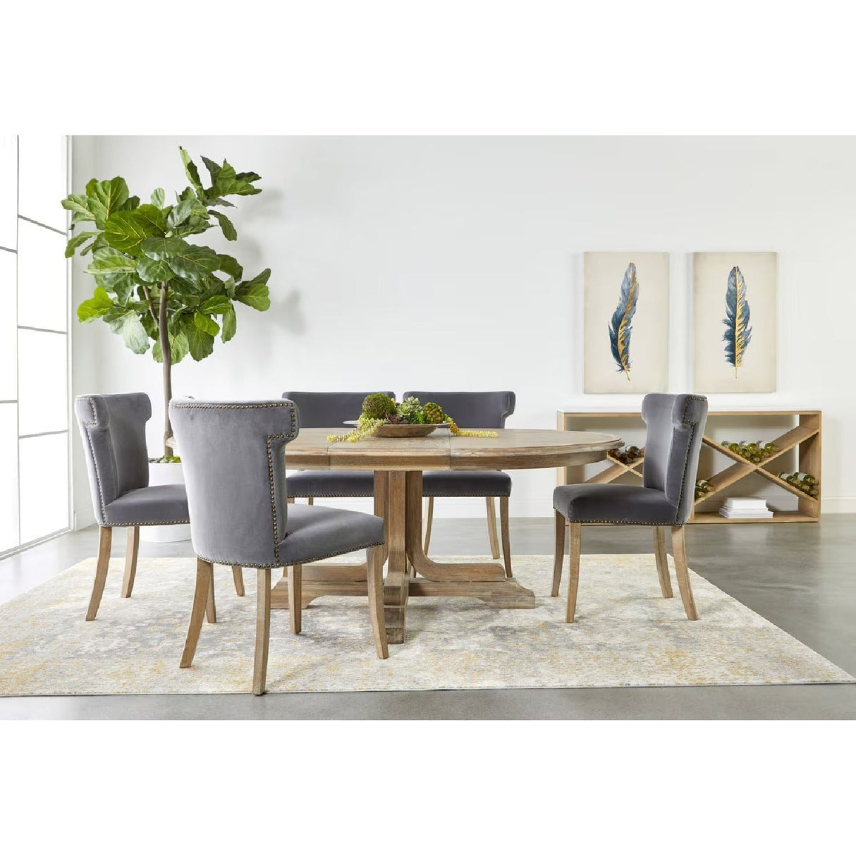 Velvet Dining Chair | Living Essentials Celina – alternate view 11