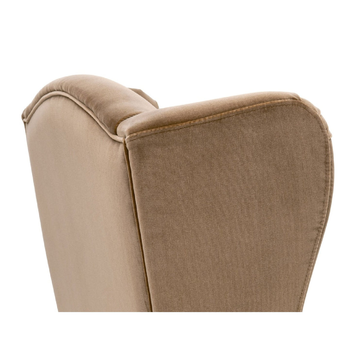 Modern European furniture - Brown Velvet High-Back Accent Chair - www.oroa.com
