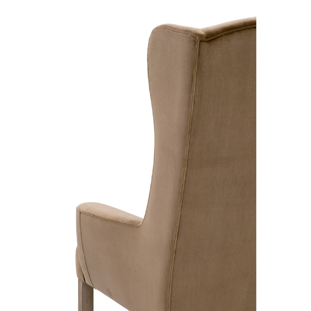 Modern European furniture - Brown Velvet High-Back Accent Chair - www.oroa.com