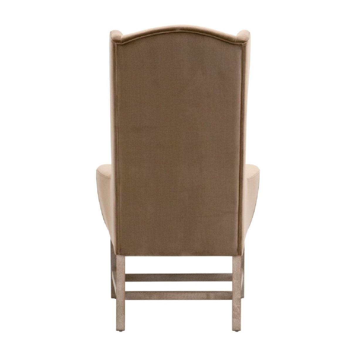 Modern European furniture - Brown Velvet High-Back Accent Chair - www.oroa.com