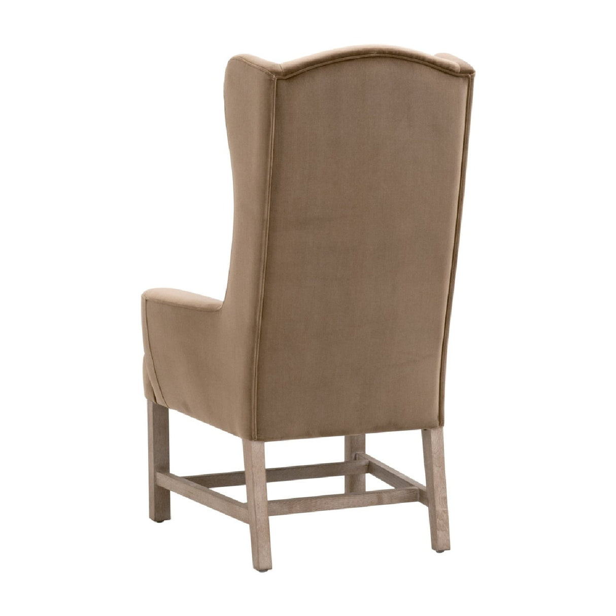 Modern European furniture - Brown Velvet High-Back Accent Chair - www.oroa.com