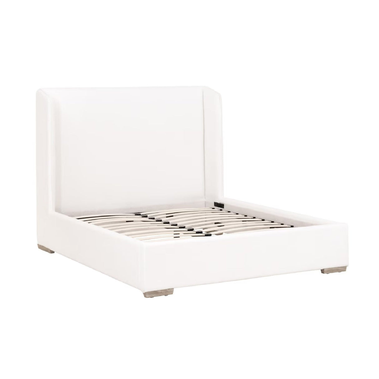 Modern European furniture - White Upholstered California King Bed - www.oroa.com