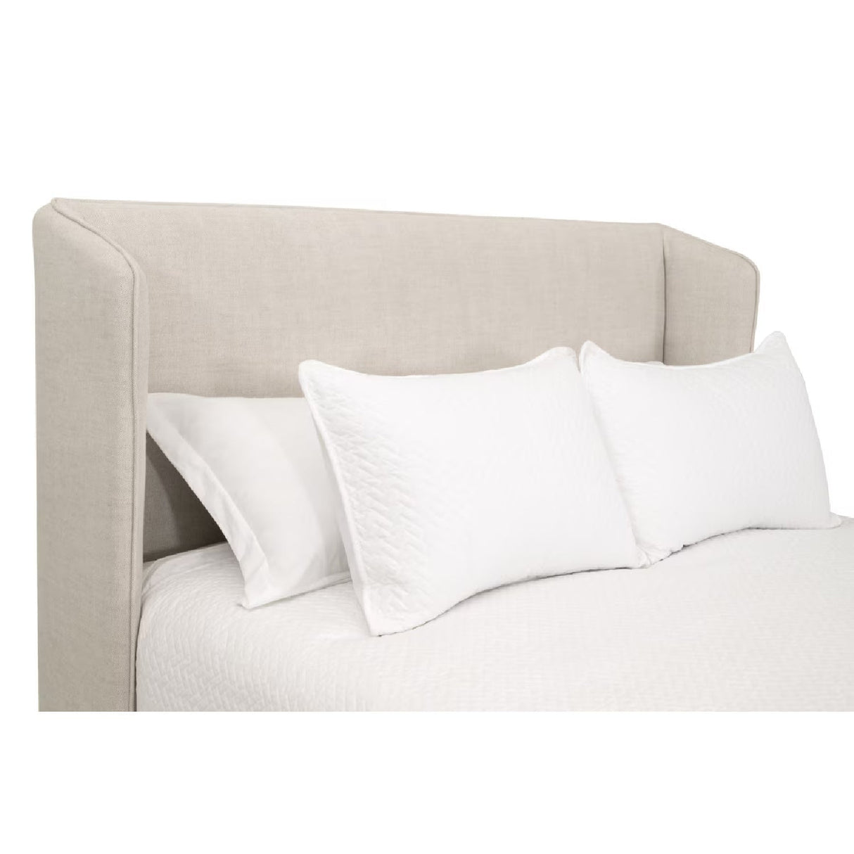 Modern European furniture - Winged Headboard Kind Bed - www.oroa.com