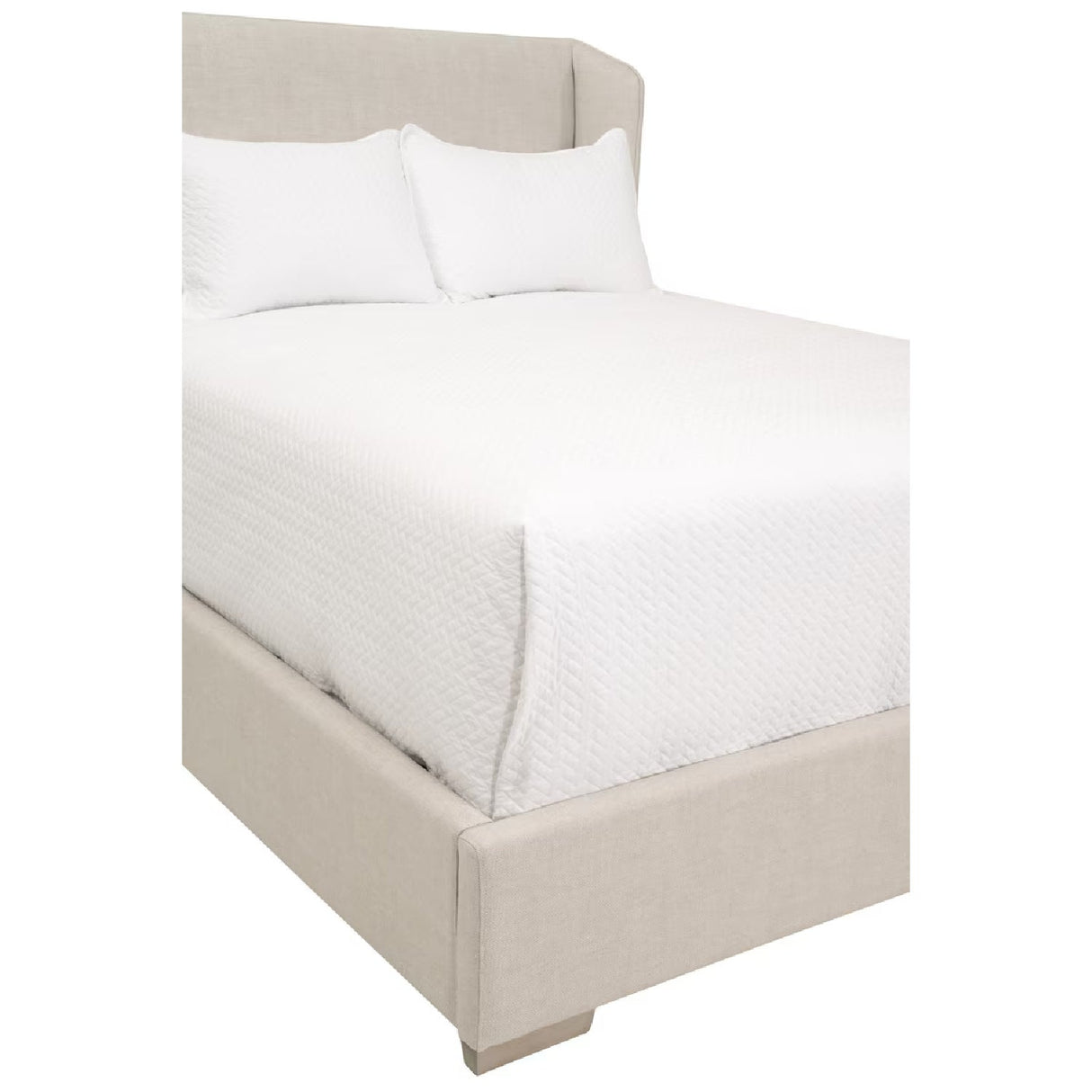 Modern European furniture - Winged Headboard Kind Bed - www.oroa.com