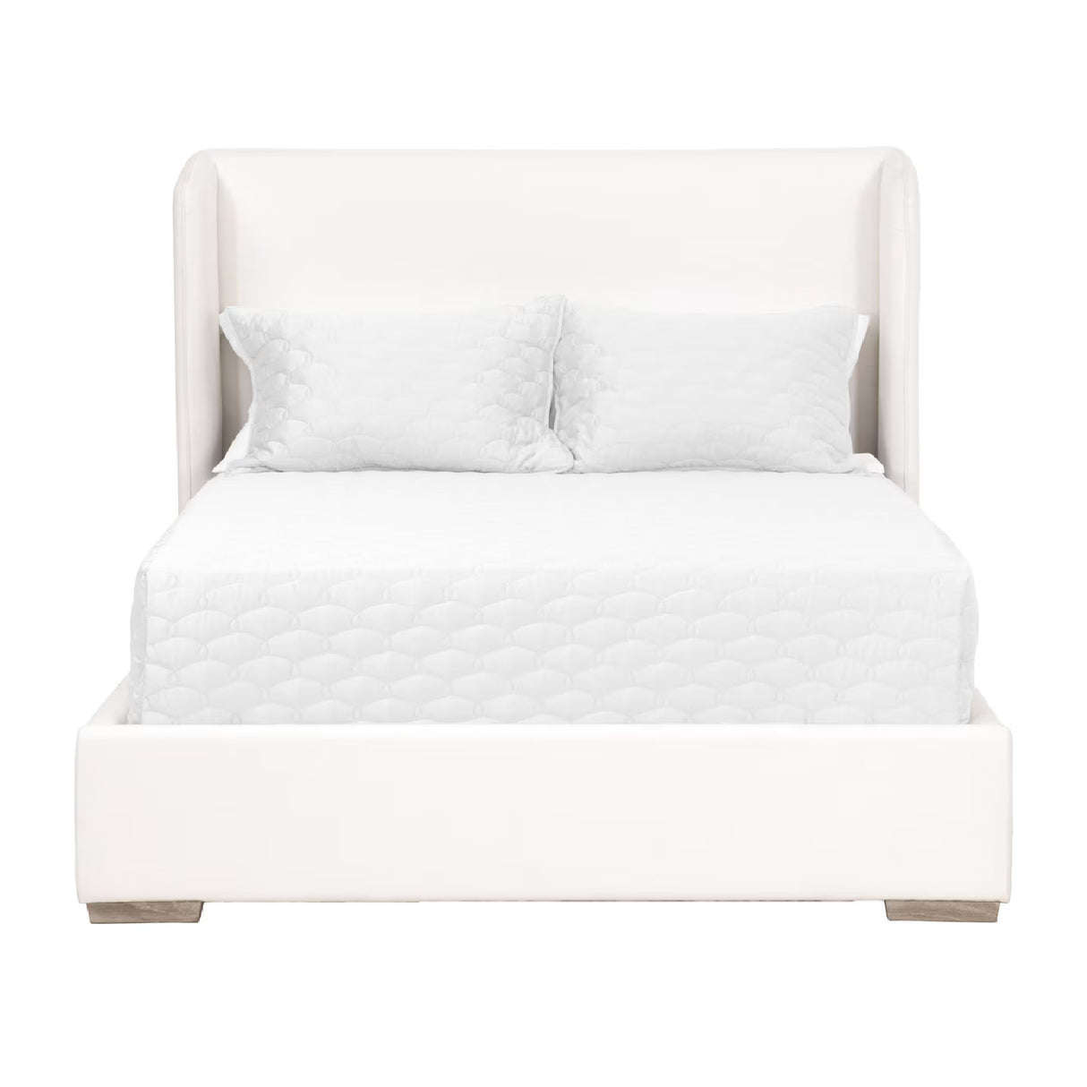 Modern European furniture - Winged Headboard Kind Bed - www.oroa.com