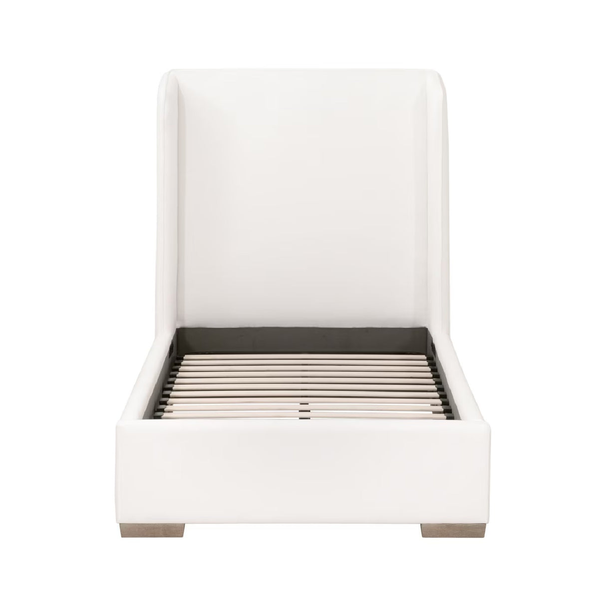 Modern European furniture - White Upholstered Twin Bed - www.oroa.com