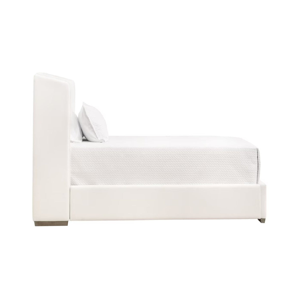 Modern European furniture - White Upholstered Twin Bed - www.oroa.com