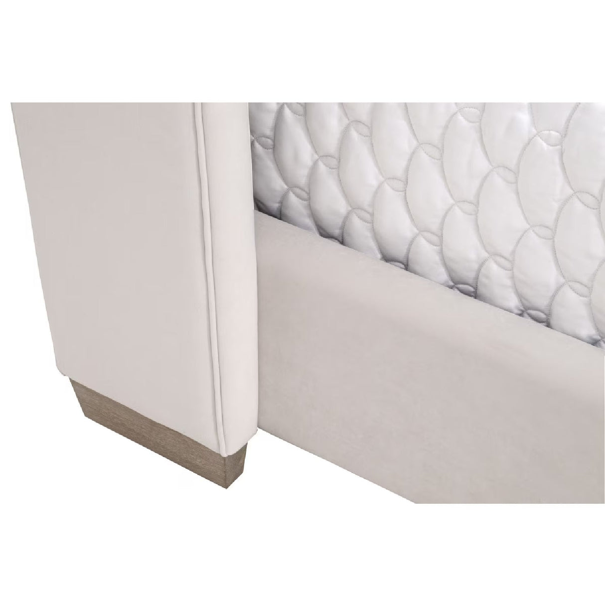 Modern European furniture - Velvet Channeled Queen Bed - www.oroa.com
