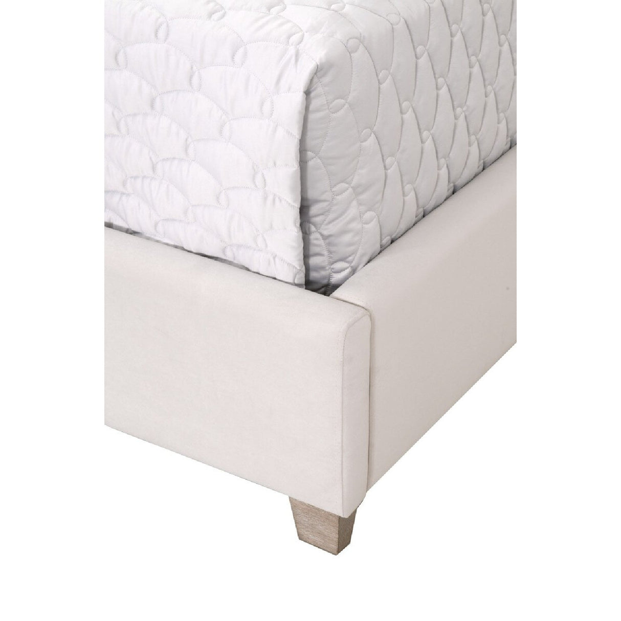 Modern European furniture - Velvet Channeled Queen Bed - www.oroa.com
