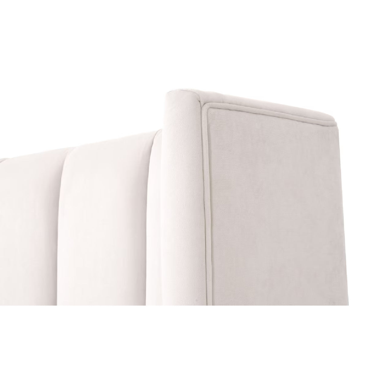 Modern European furniture - Velvet Channeled Queen Bed - www.oroa.com