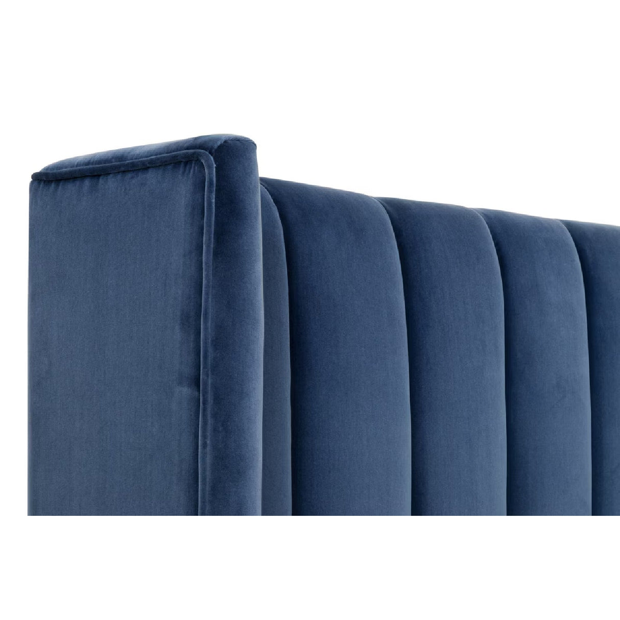 Modern European furniture - Velvet Channeled Queen Bed - www.oroa.com