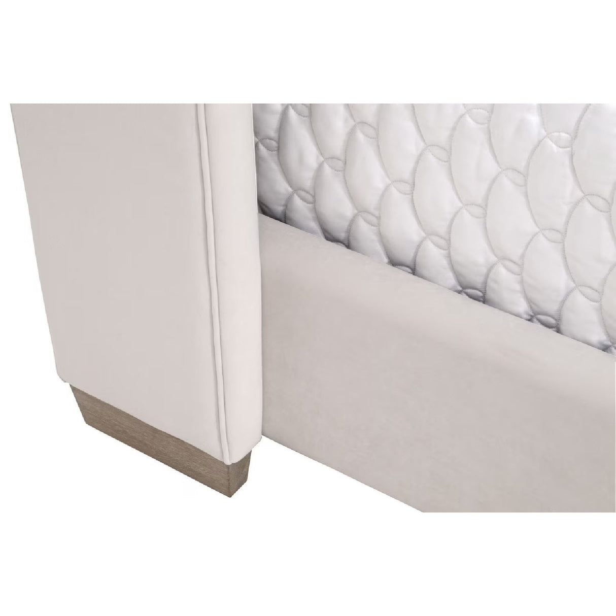 Modern European furniture - Cream Velvet California King Bed - www.oroa.com