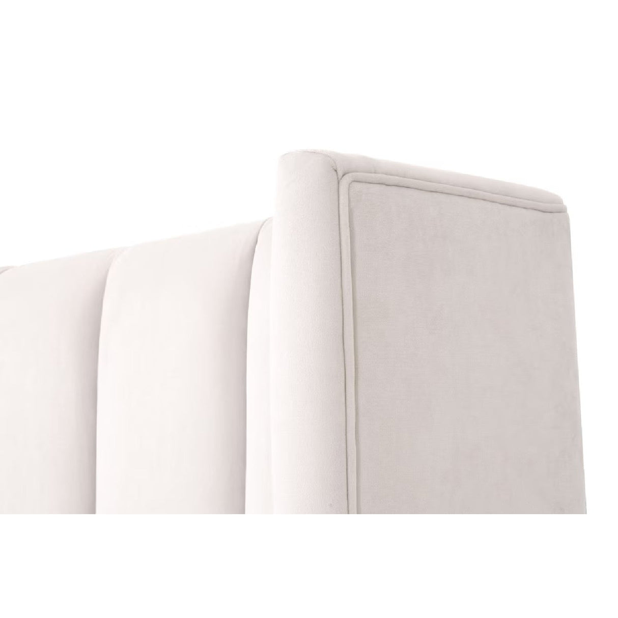 Modern European furniture - Cream Velvet California King Bed - www.oroa.com