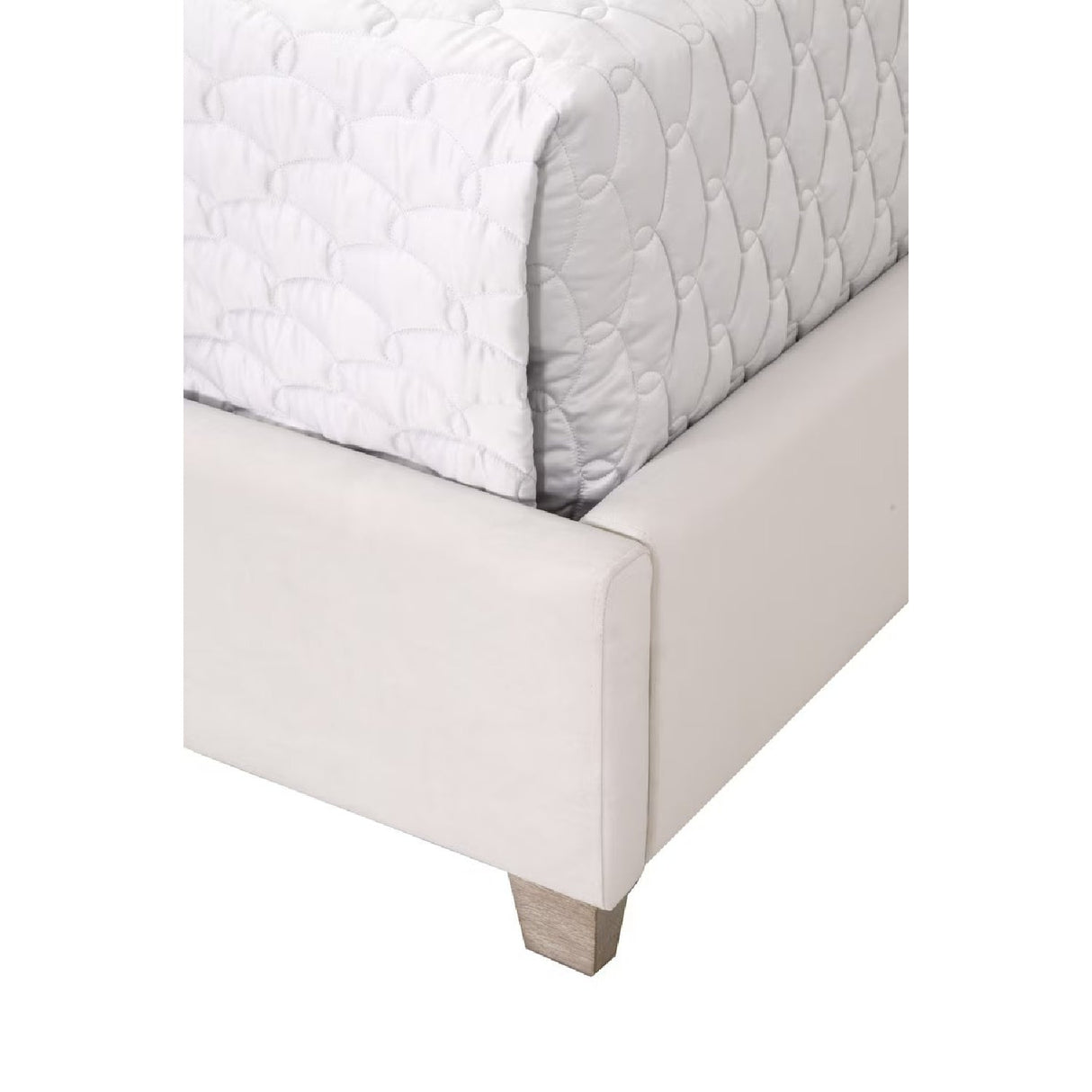 Modern European furniture - Cream Velvet California King Bed - www.oroa.com