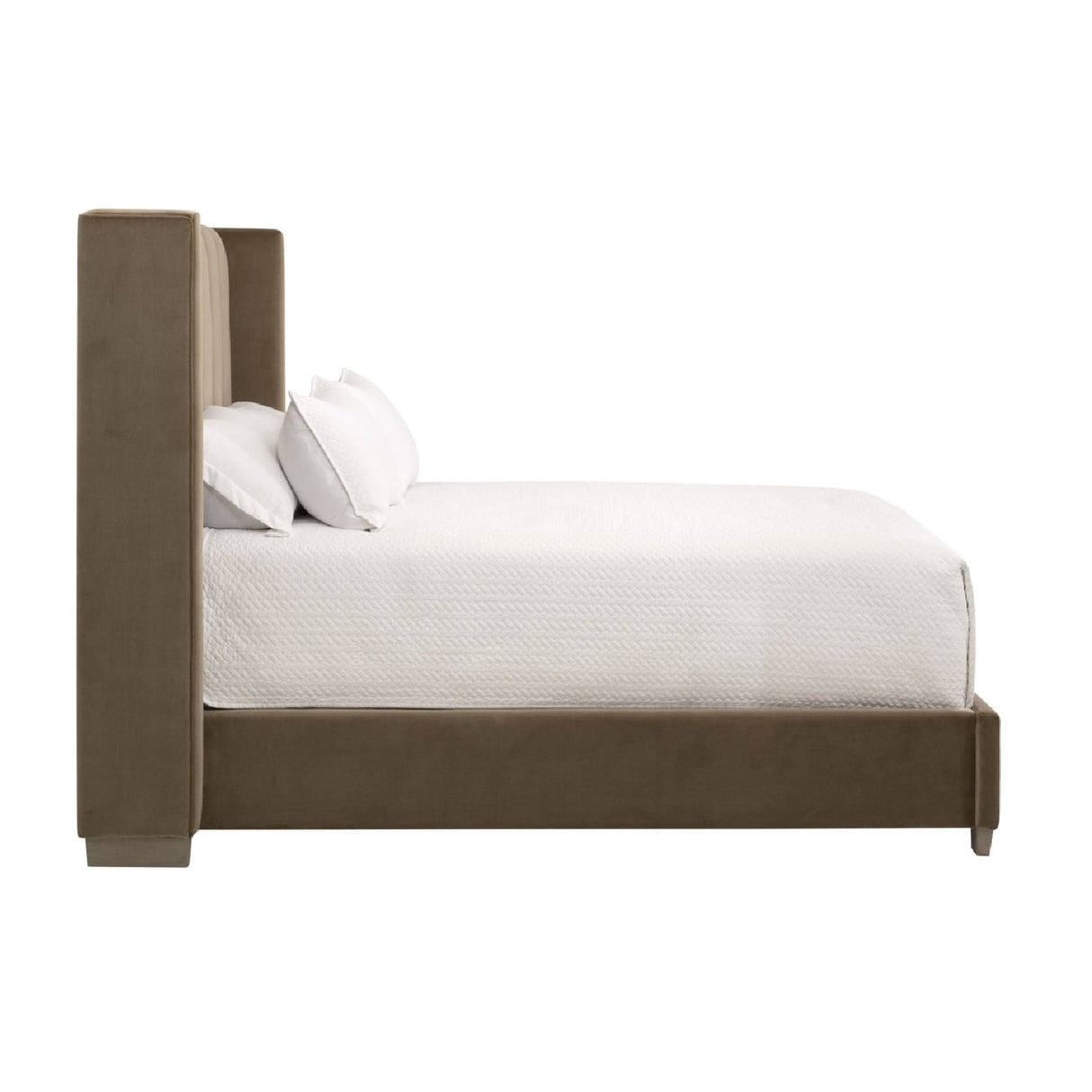 Channeled Velvet King Bed | Living Essentials Chandler – alternate view 26