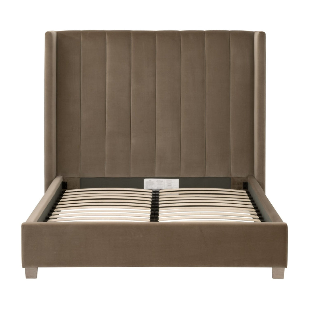 Channeled Velvet King Bed | Living Essentials Chandler – alternate view 27