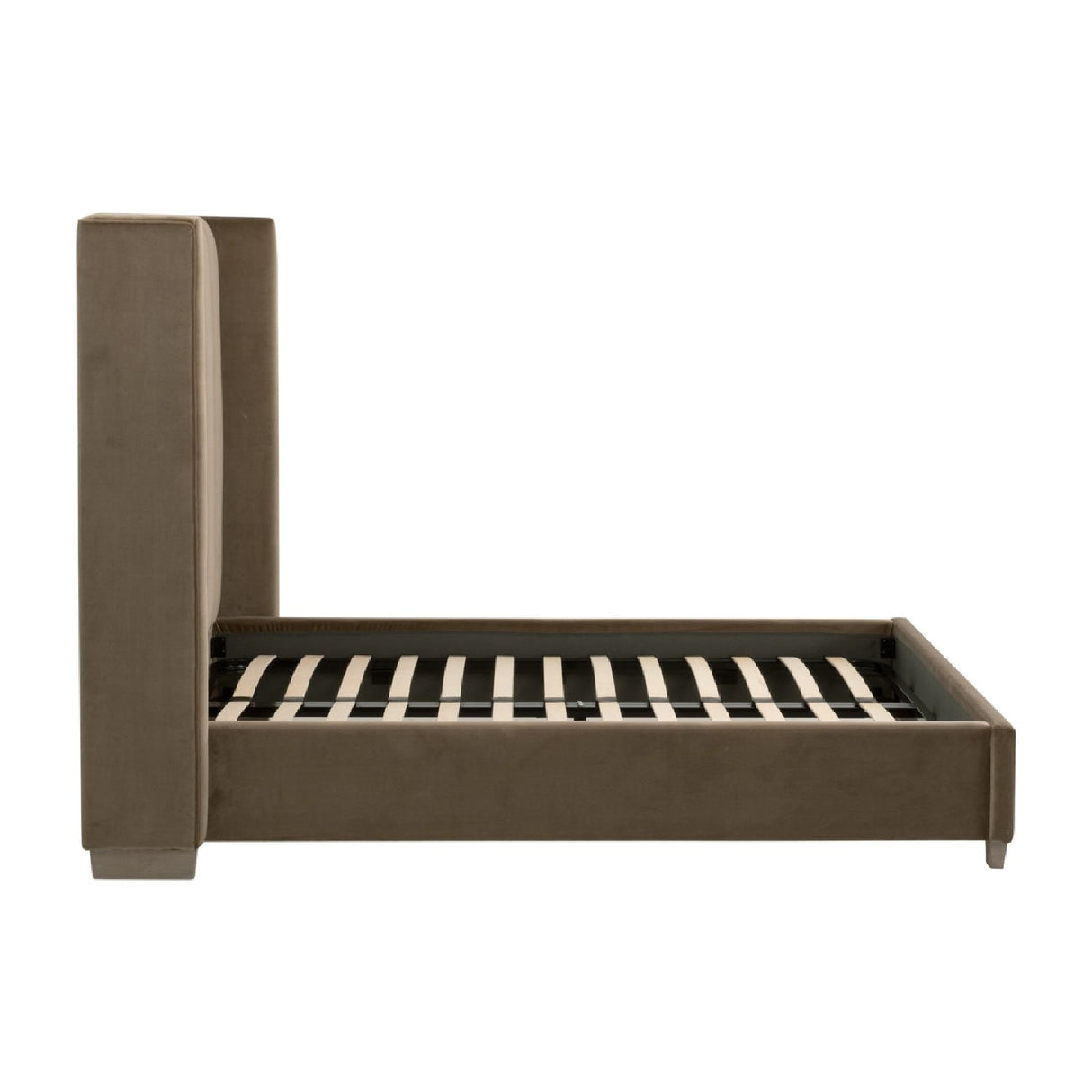 Channeled Velvet King Bed | Living Essentials Chandler – alternate view 29