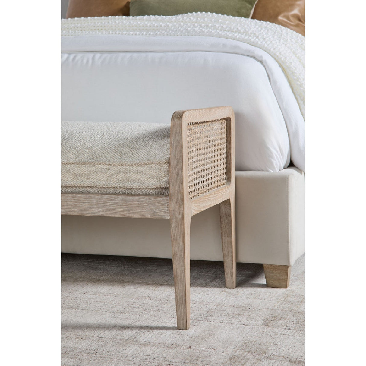 Channeled Velvet King Bed | Living Essentials Chandler – alternate view 11
