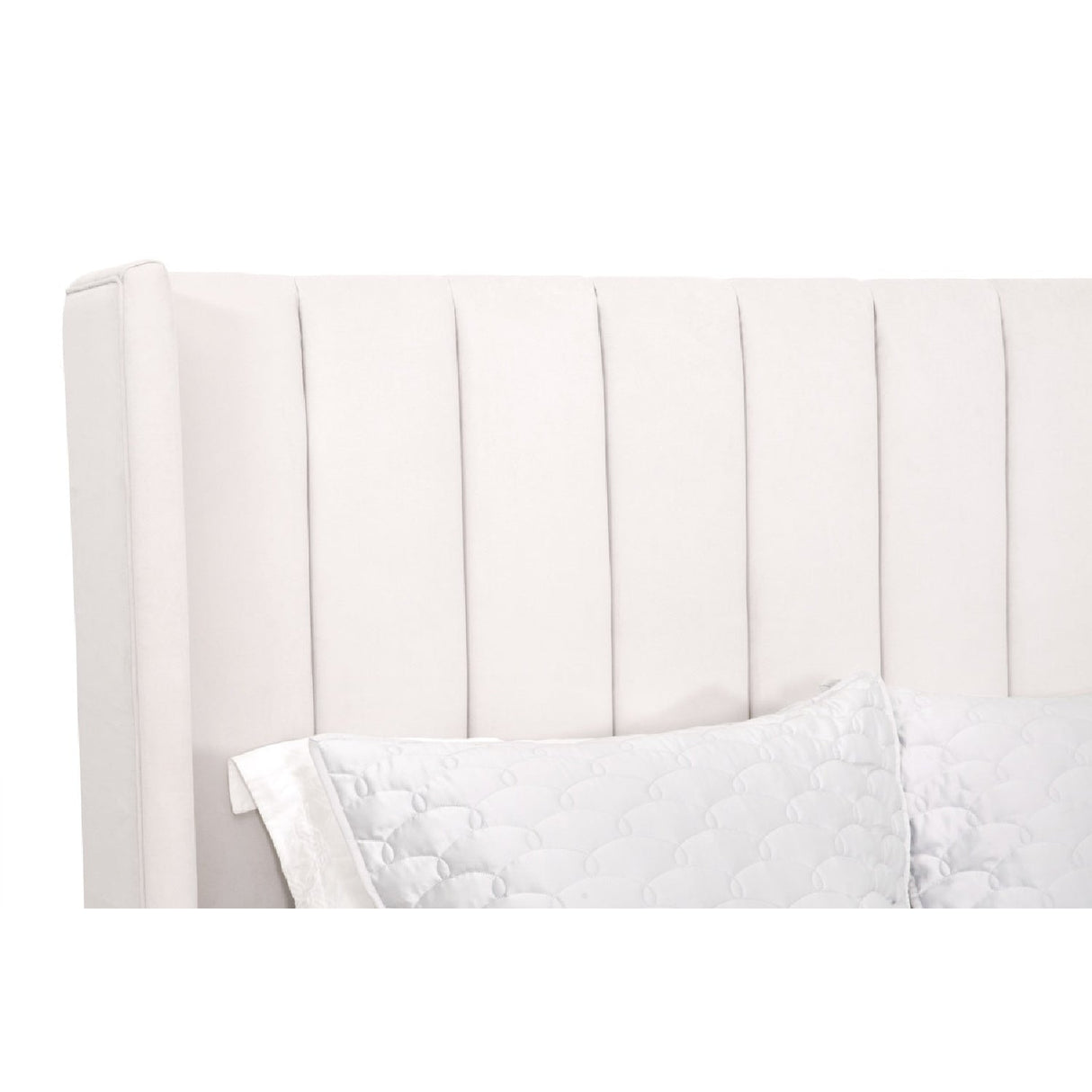 Channeled Velvet King Bed | Living Essentials Chandler – alternate view 12