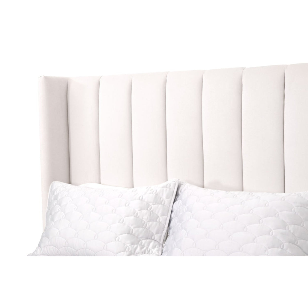 Channeled Velvet King Bed | Living Essentials Chandler – alternate view 7