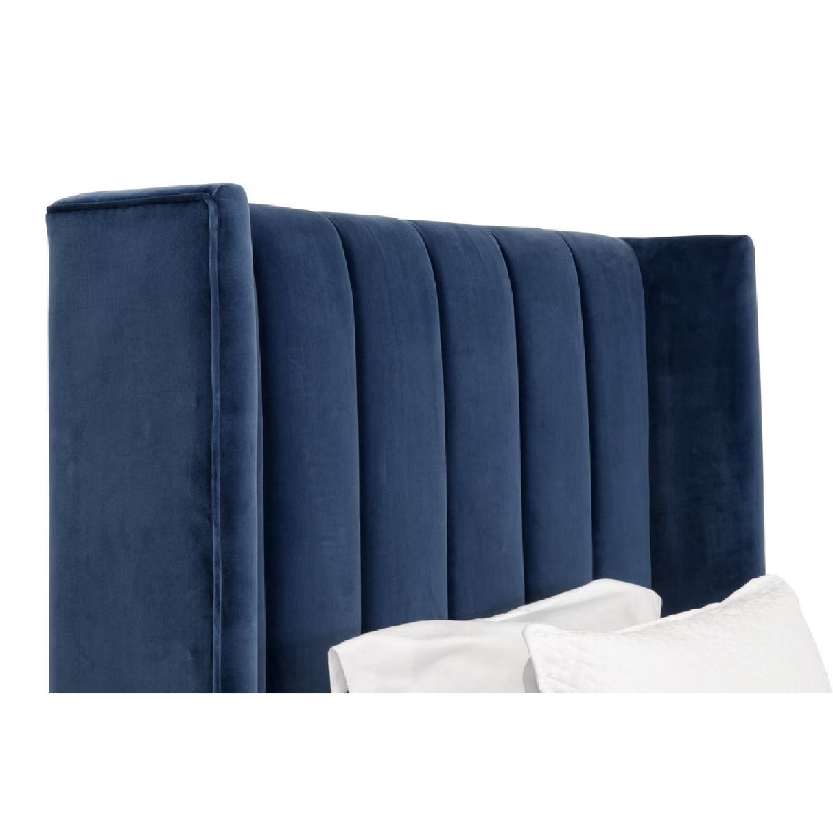 Modern European furniture - Blue Velvet Twin Bed - www.oroa.com
