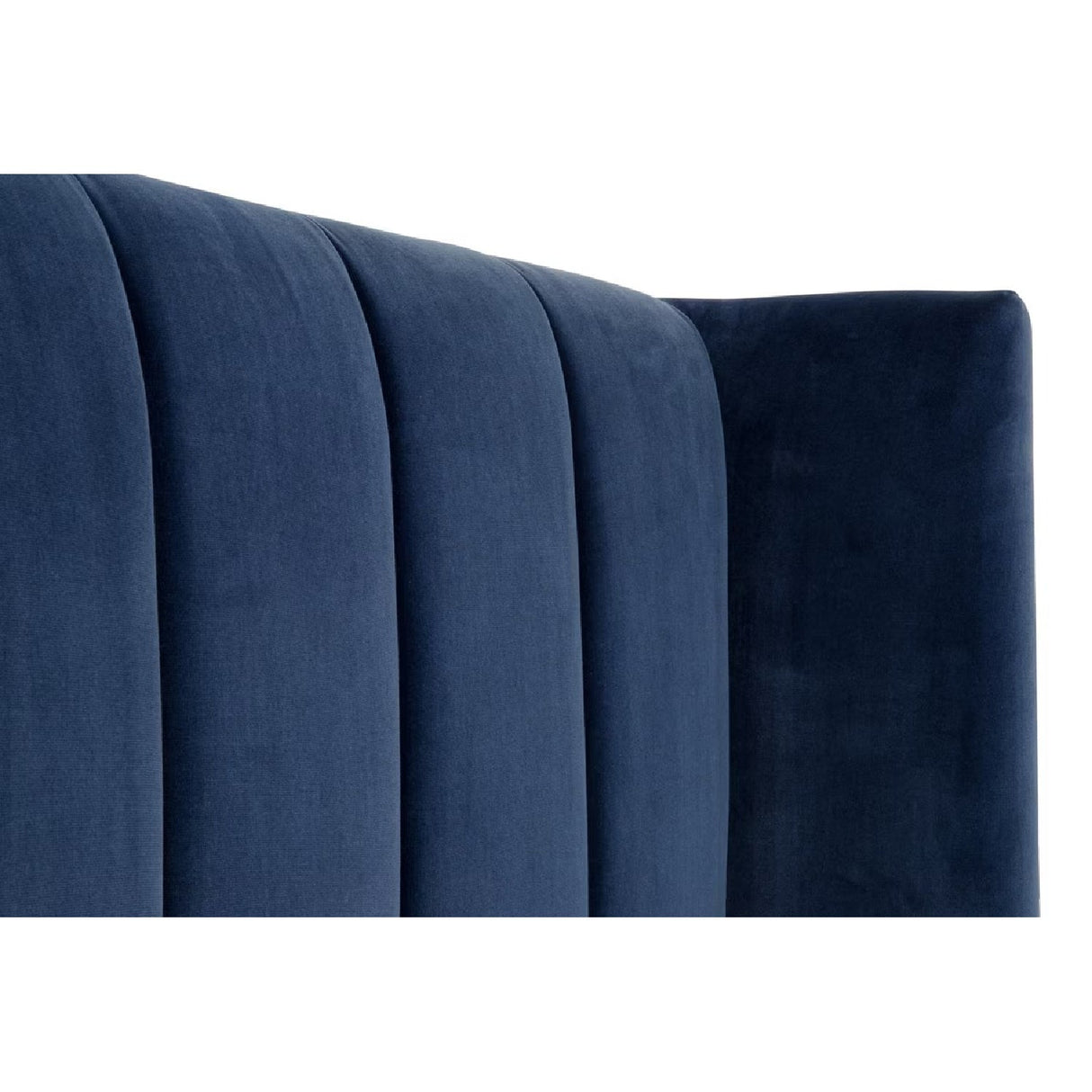 Modern European furniture - Blue Velvet Twin Bed - www.oroa.com
