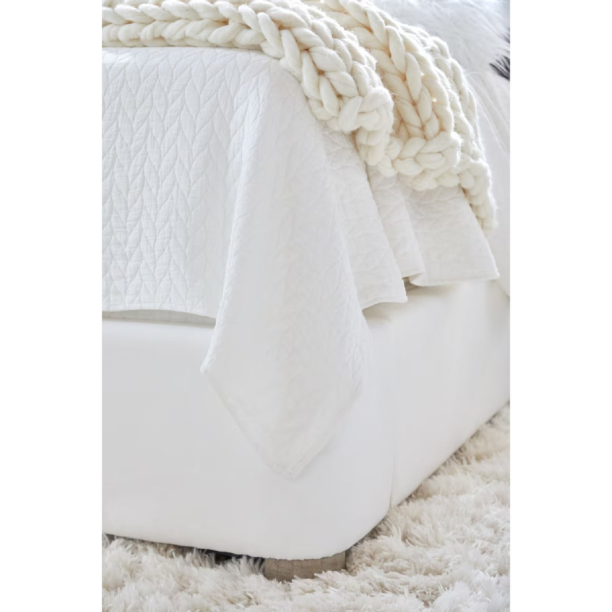 Wing-Shaped Headboard Queen Bed | Living Essentials Balboa – alternate view 34