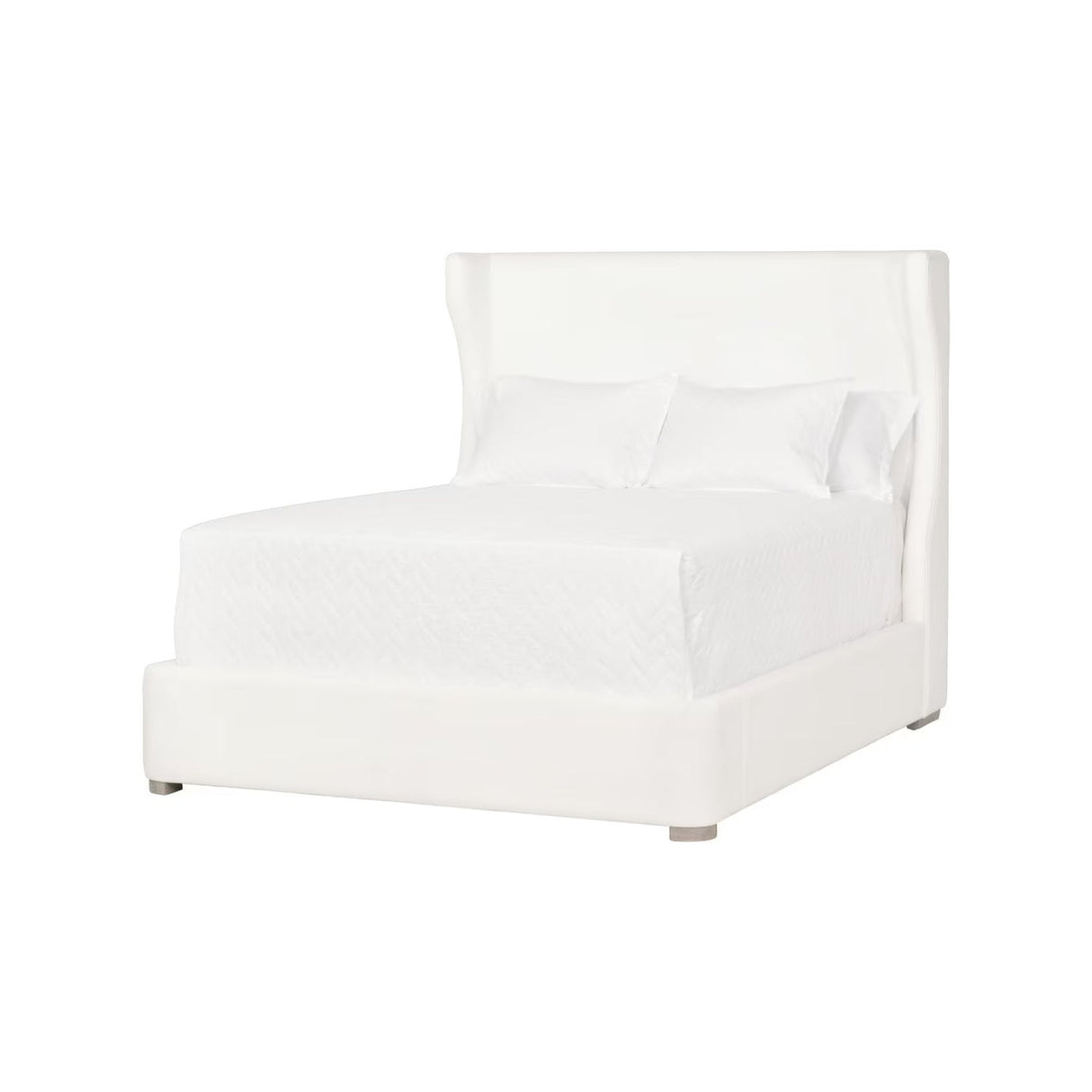 Wing-Shaped Headboard Queen Bed | Living Essentials Balboa – alternate view 18