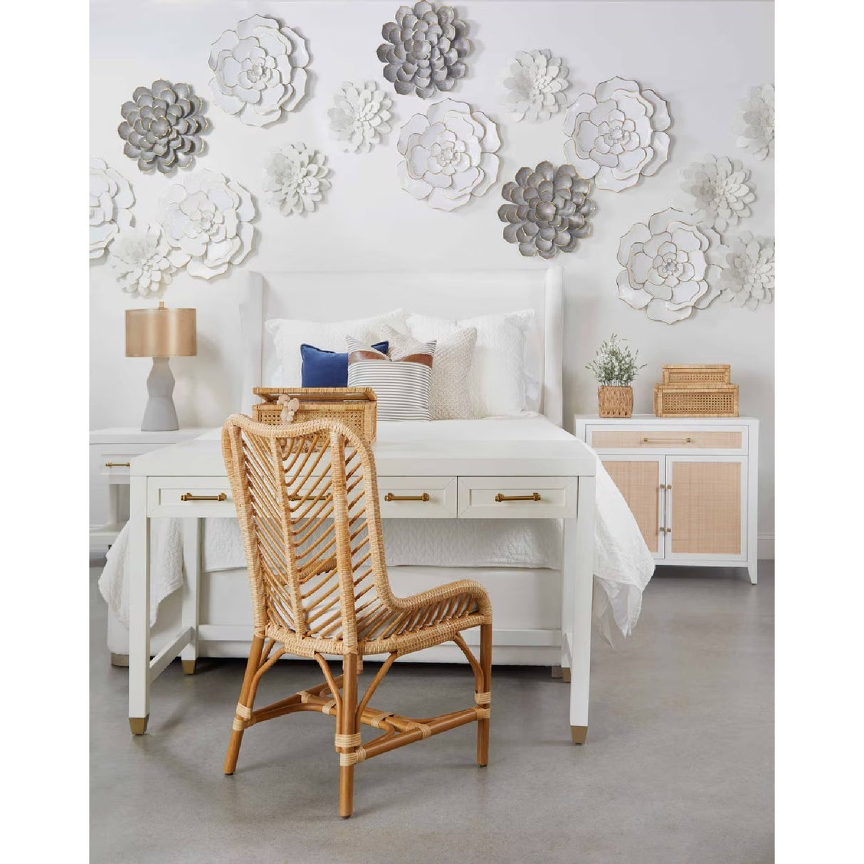 Wing-Shaped Headboard Queen Bed | Living Essentials Balboa – alternate view 24