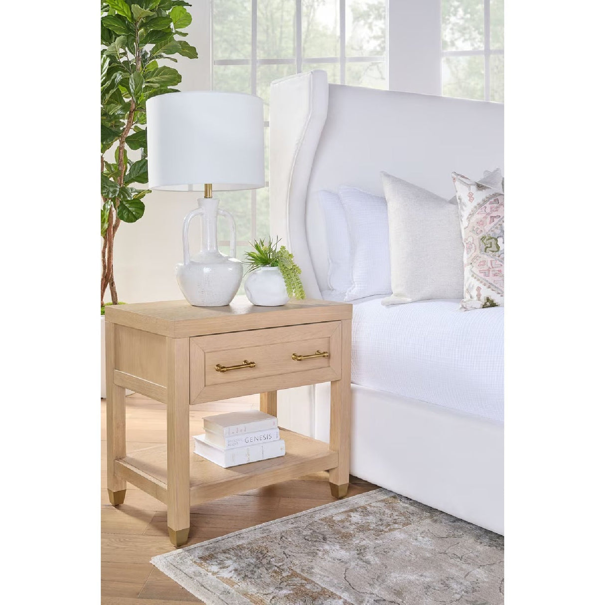 White Upholstered Bed | Living Essentials Balboa – alternate view 21