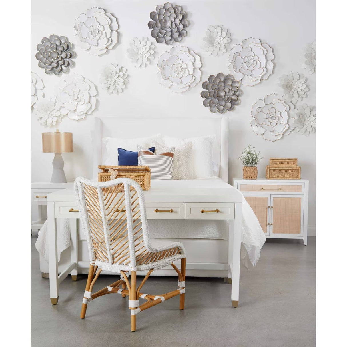 White Upholstered Bed | Living Essentials Balboa – alternate view 10