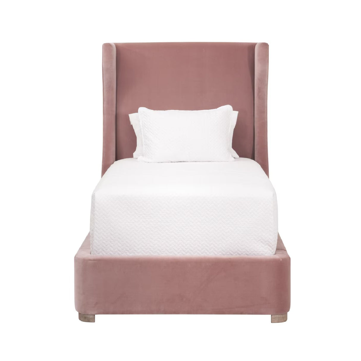 Modern European furniture - Velvet Winged Twin Bed - www.oroa.com