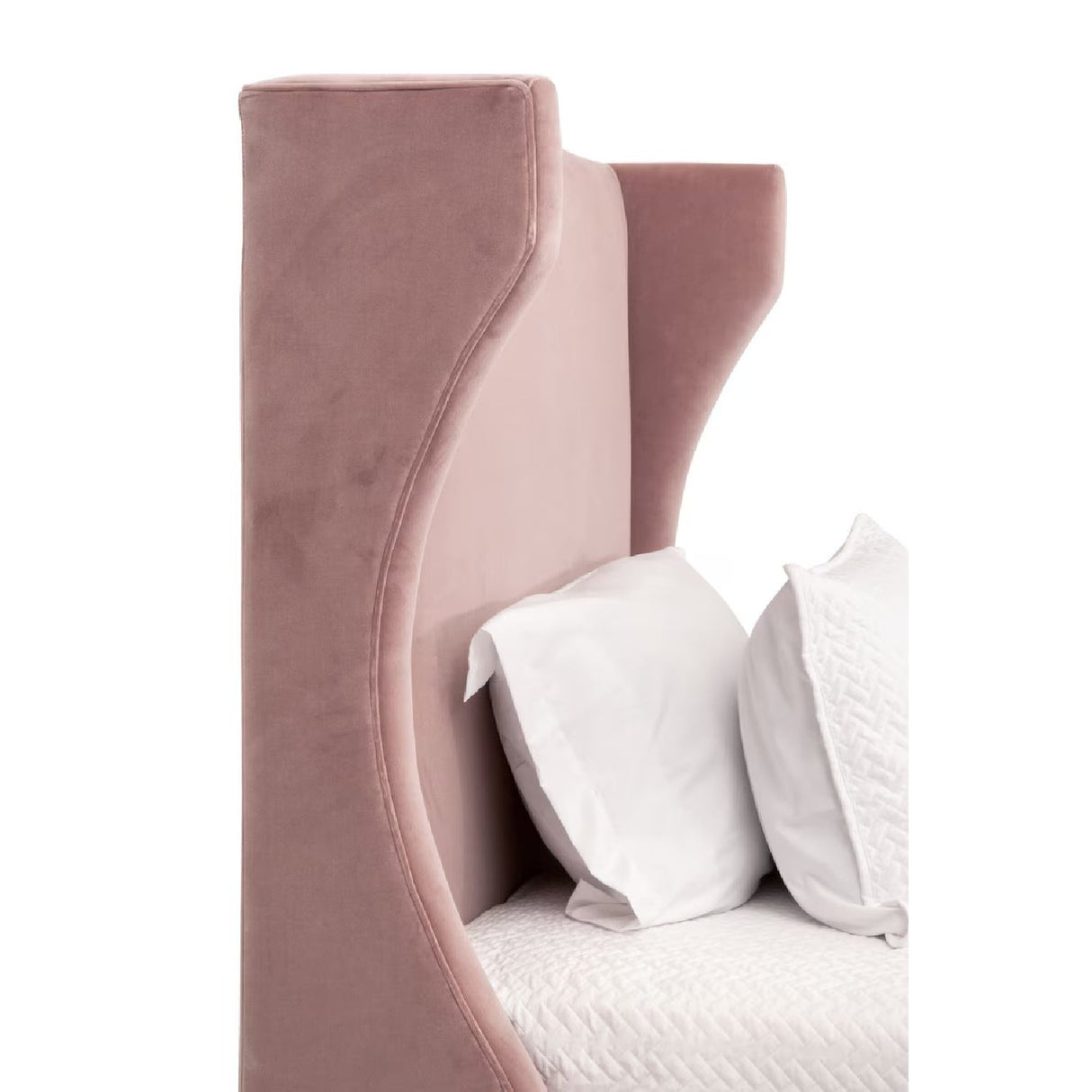 Modern European furniture - Velvet Winged Twin Bed - www.oroa.com