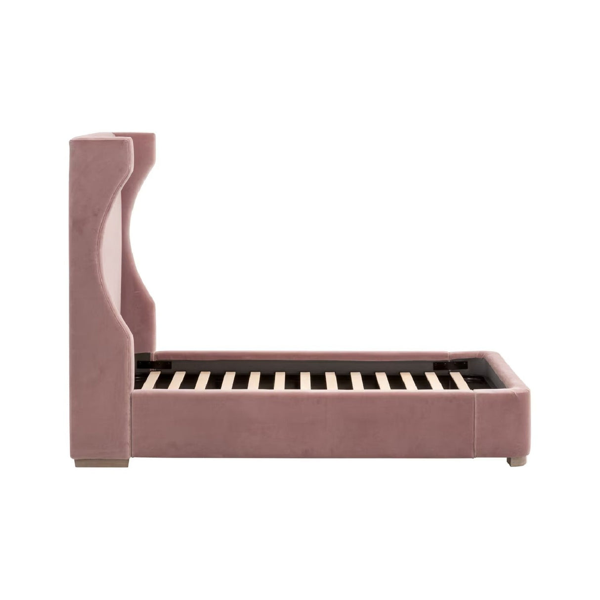 Modern European furniture - Velvet Winged Twin Bed - www.oroa.com