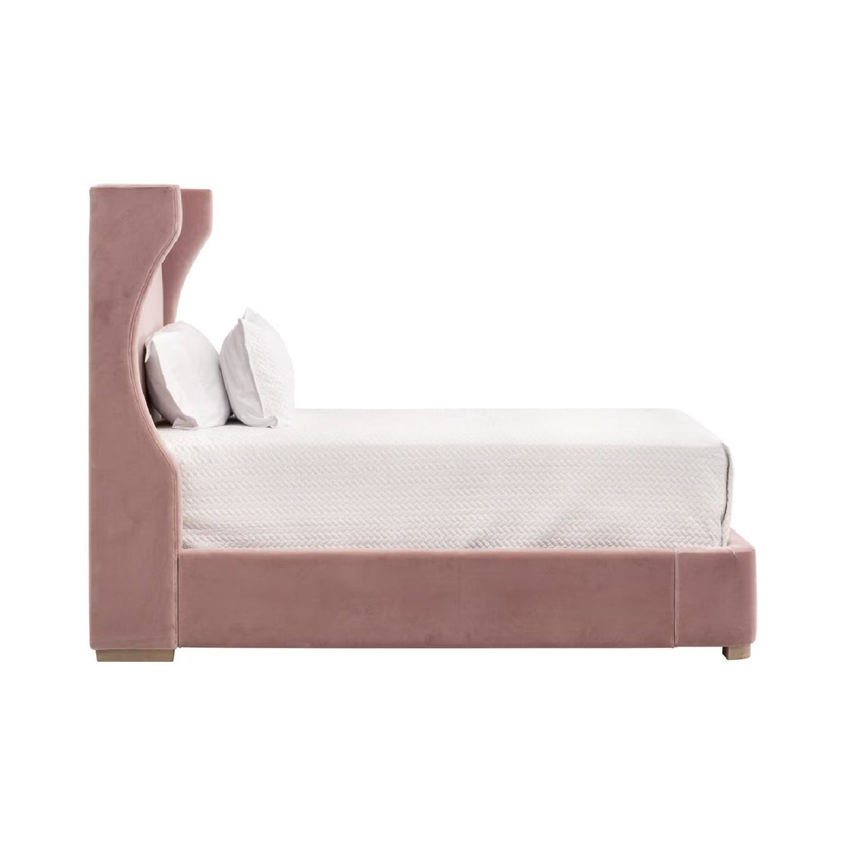 Modern European furniture - Velvet Winged Twin Bed - www.oroa.com