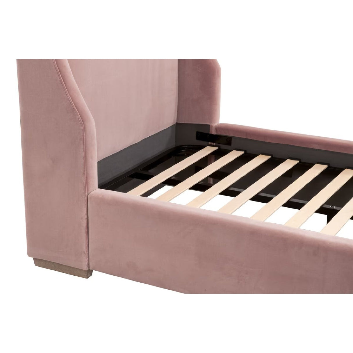 Modern European furniture - Velvet Winged Twin Bed - www.oroa.com