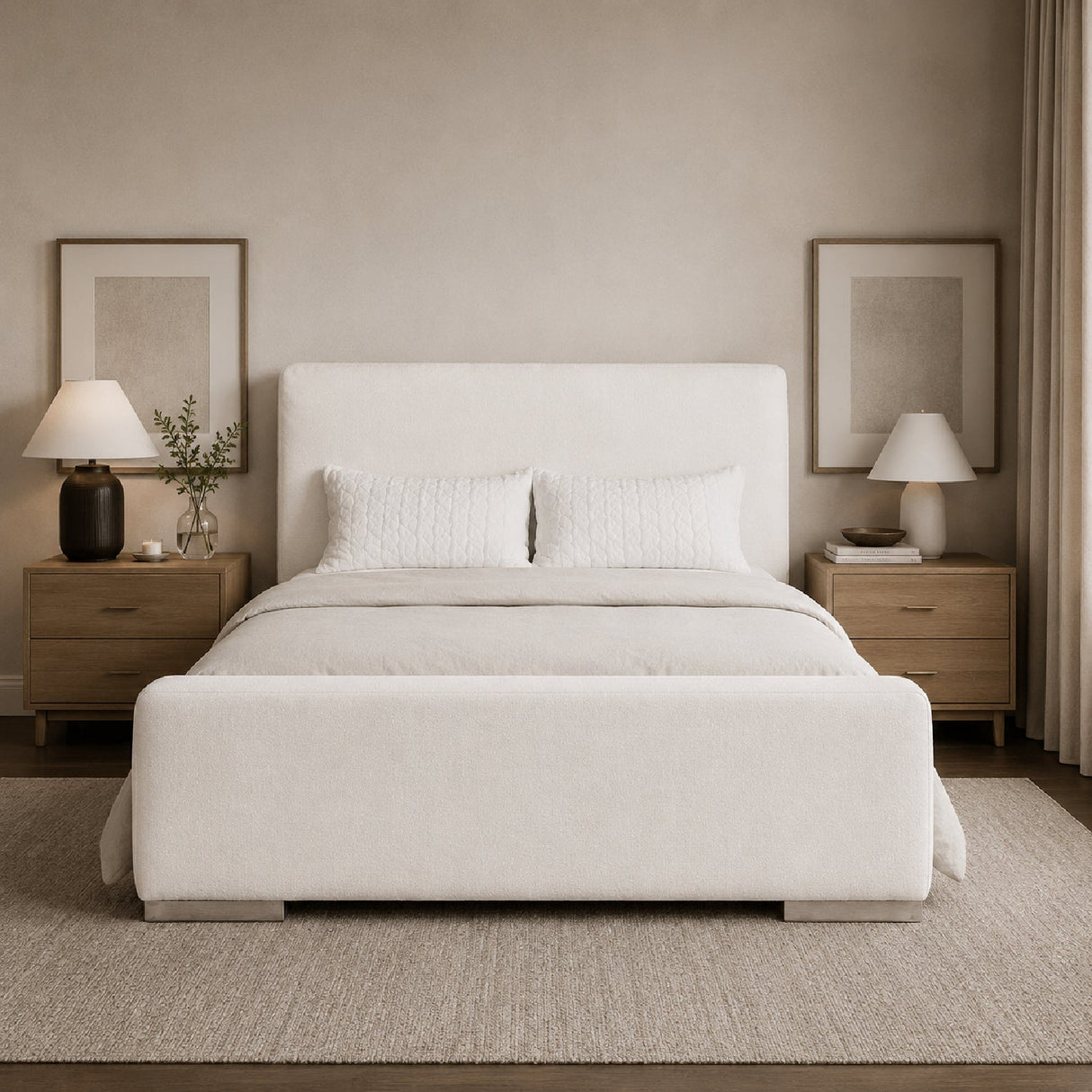 Modern European furniture - Minimalist Upholstered Bed - www.oroa.com