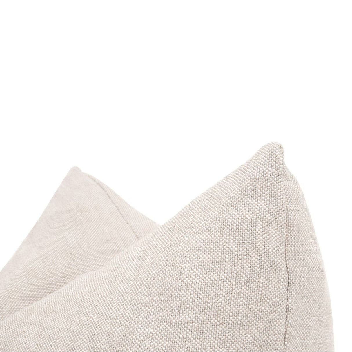 Minimalist Linen Blend Pillows (2) | Living Essentials The Basic – rear view