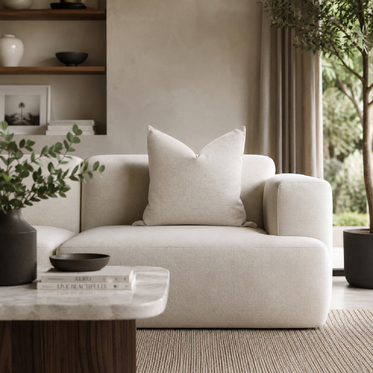 Minimalist Linen Blend Pillows (2) | Living Essentials The Basic – alternate view 18