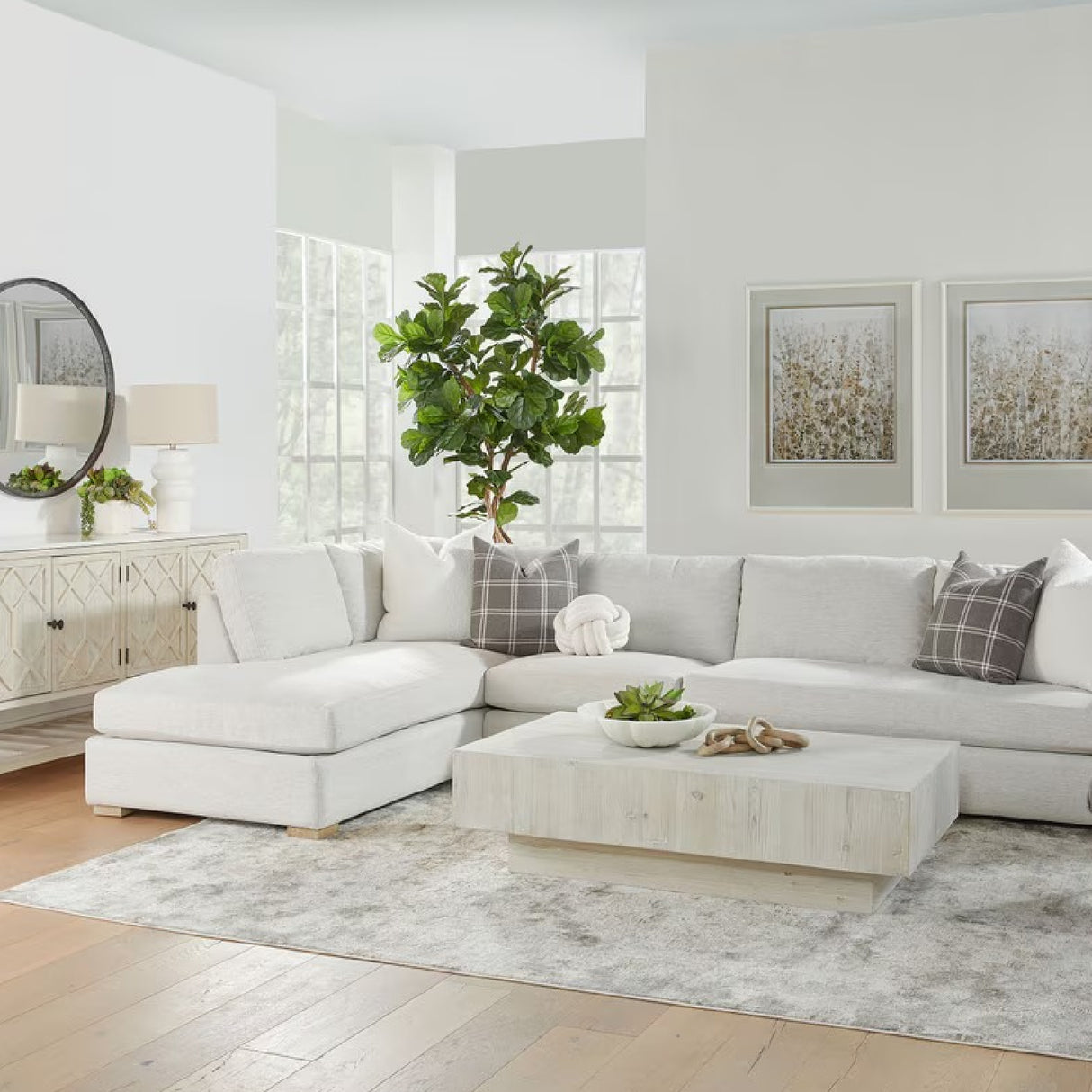 Minimalist Linen Blend Pillows (2) | Oroa.com