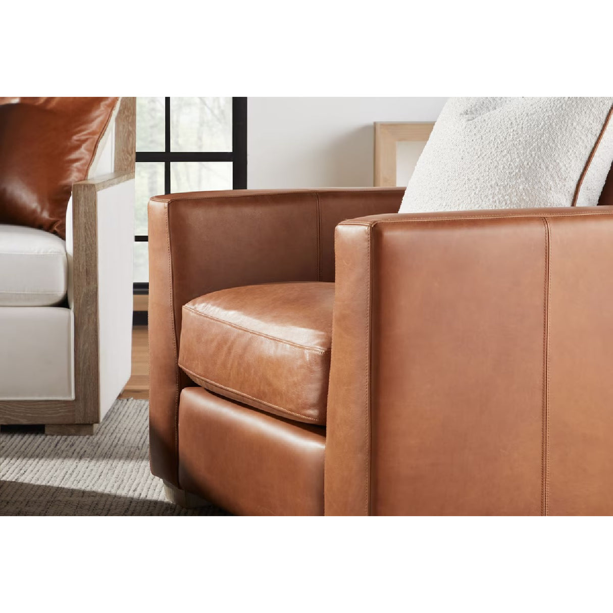 Piped Square Pillows (2) | Living Essentials The Not So Basic – alternate view 5