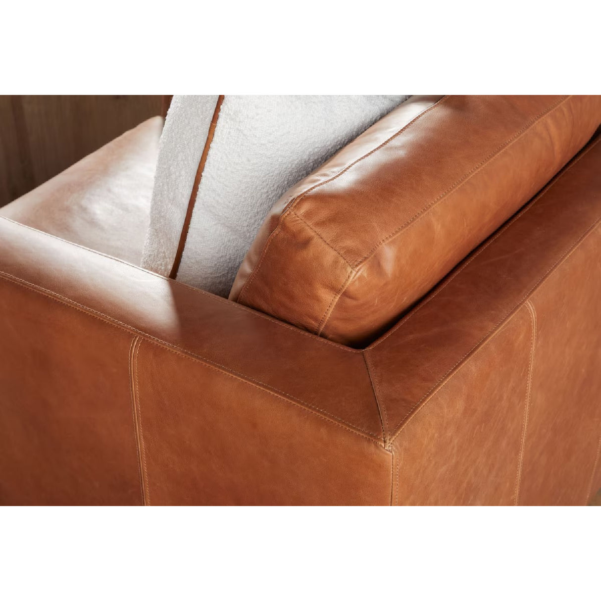 Piped Square Pillows (2) | Living Essentials The Not So Basic – rear view