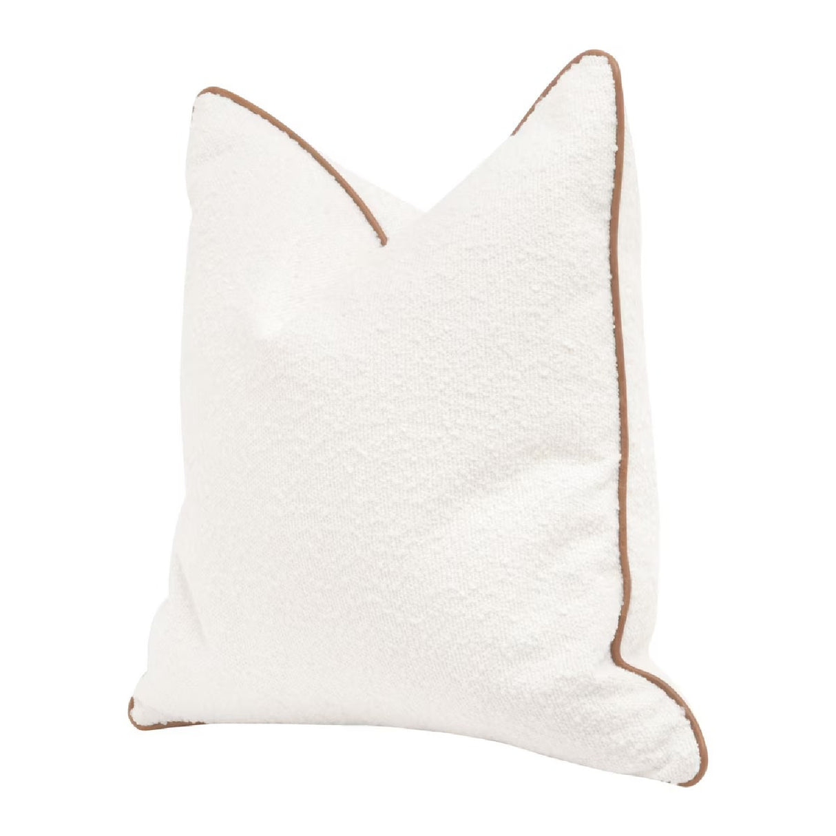 Piped Square Pillows (2) | Living Essentials The Not So Basic – side view
