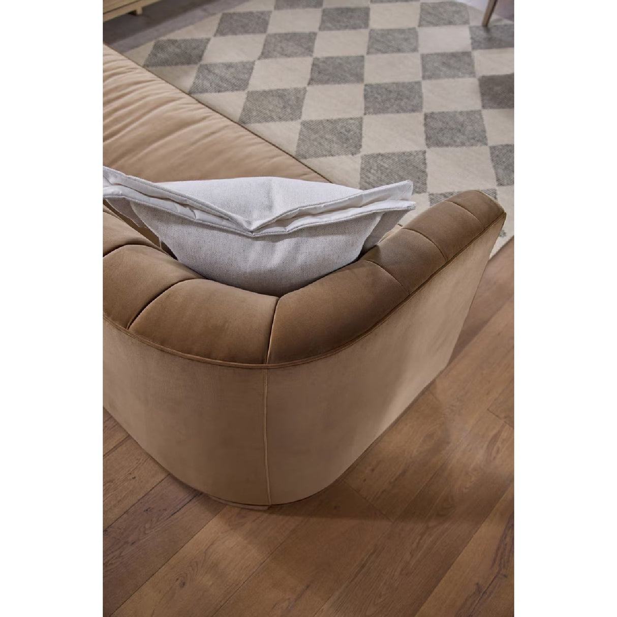 Modern European furniture - Cream Linen Flanged Pillows (2) - www.oroa.com